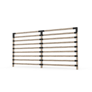 Double Garden Privacy Wall Kit for 4x4 Wood Posts