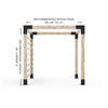 Any Size Pergola Kit With Post Wall For 6X6 Wood Posts